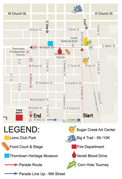 Map of festival area